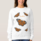 Sweatshirt Illustration de papillon monarque (Devant)