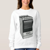 Sweatshirt Illustration de poêle électrique (Devant)