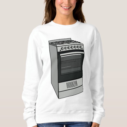 Sweatshirt Illustration de poêle électrique (Devant)