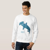 Sweatshirt Illustration de requin marteau (Devant entier)