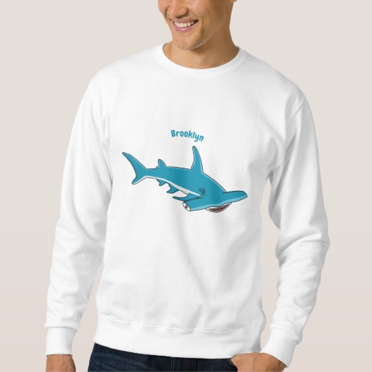 Sweatshirt Illustration de requin marteau (Devant)