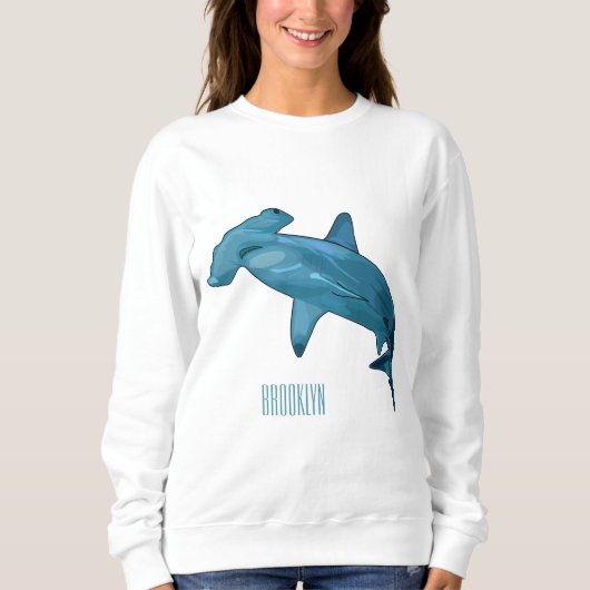 Sweatshirt Illustration de requin marteau (Devant)