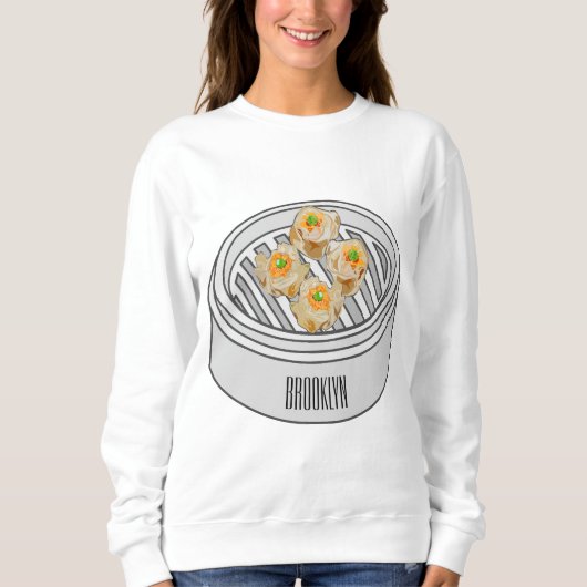 Sweatshirt Illustration de Shumai dim sum (Devant)