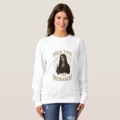Sweatshirt Illustration de sorcière wiccane - Maudire le patr (Devant entier)