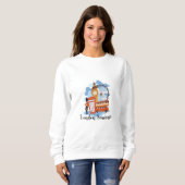 Sweatshirt Illustration de souvenir Londres Iconique" (Devant entier)