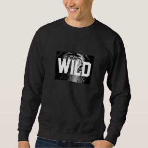 Sweatshirt Illustration de Tigres Blancs Sauvages des Montagn