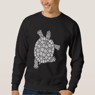 Sweatshirt Illustration De Tortue Pour Coloriage Adulte Avec 