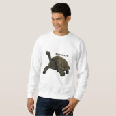 Sweatshirt Illustration de tortue terrestre des Galapagos (Devant entier)