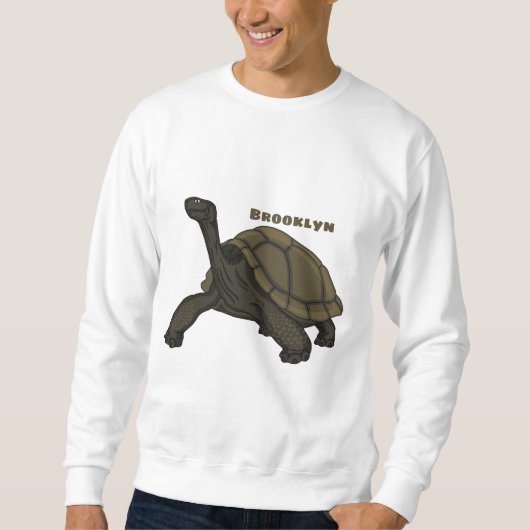 Sweatshirt Illustration de tortue terrestre des Galapagos (Devant)