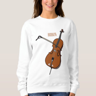 Sweatshirt Illustration de violoncelle