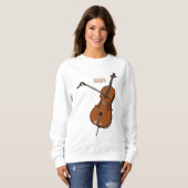 Sweatshirt Illustration de violoncelle (Devant entier)
