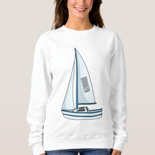 Sweatshirt Illustration de voilier (Devant)