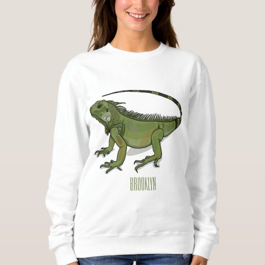 Sweatshirt Illustration d'Iguana (Devant)