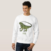 Sweatshirt Illustration d'Iguana (Devant entier)