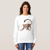 Sweatshirt Illustration d'ocelot mignon (Devant entier)