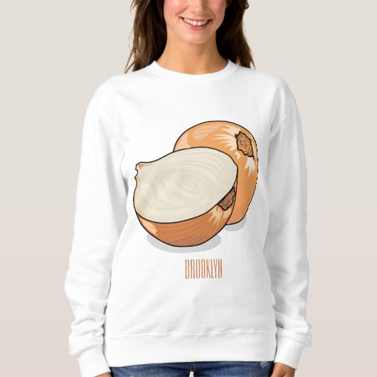 Sweatshirt Illustration d'oignon (Devant)