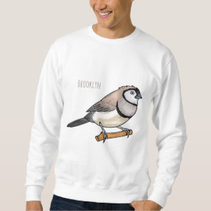 Sweatshirt Illustration d'oiseau à deux barreaux