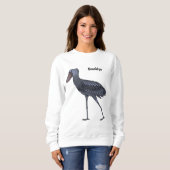 Sweatshirt Illustration d'oiseau de cordonnier (Devant entier)