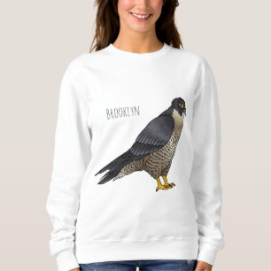 Sweatshirt Illustration d'oiseau de faucon pèlerin