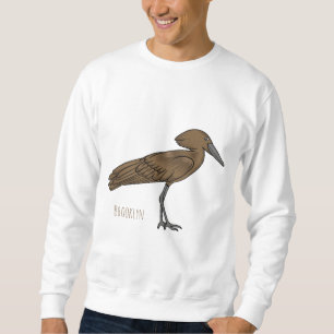 Sweatshirt Illustration d'oiseau Hamerkop