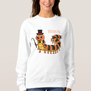Sweatshirt Illustration drôle de dessin animé centipede