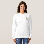 Sweatshirt Illustration du bourdon d'abeille positif (Devant entier)