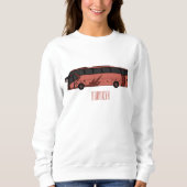 Sweatshirt Illustration du bus (Devant)