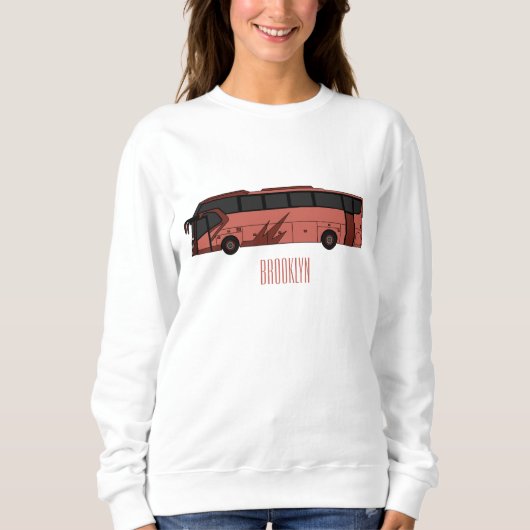 Sweatshirt Illustration du bus (Devant)