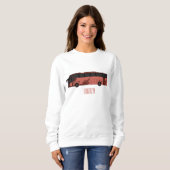 Sweatshirt Illustration du bus (Devant entier)