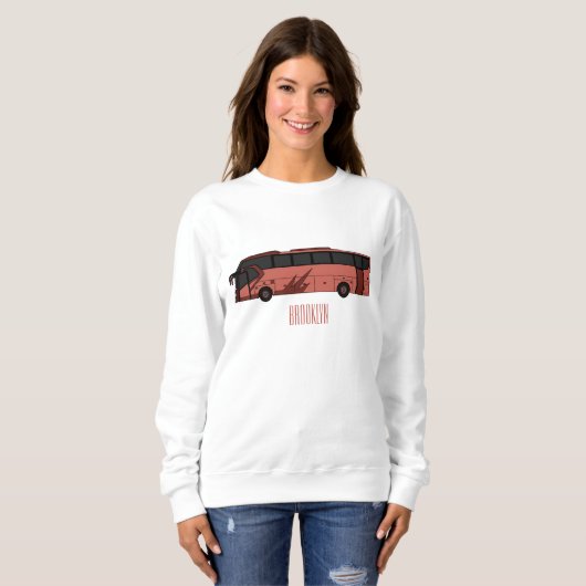 Sweatshirt Illustration du bus (Devant entier)