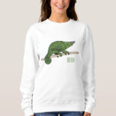 Sweatshirt Illustration du caméléon de Jackson (Devant)