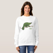 Sweatshirt Illustration du caméléon de Jackson (Devant entier)