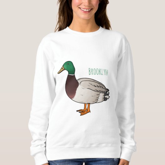 Sweatshirt Illustration du canard de Majard (Devant)