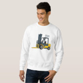 Sweatshirt Illustration du chariot élévateur (Devant entier)
