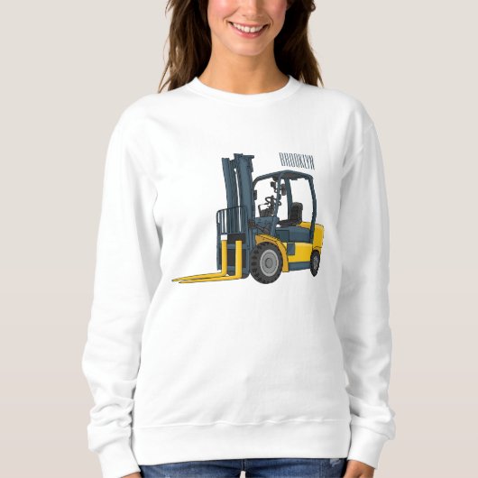 Sweatshirt Illustration du chariot élévateur (Devant)