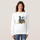 Sweatshirt Illustration du chariot élévateur (Devant entier)