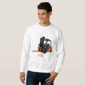 Sweatshirt Illustration du chariot élévateur (Devant entier)
