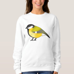 Sweatshirt Illustration du dessin d'oiseau majeur de Cute Par