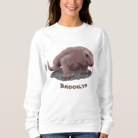 Sweatshirt Illustration du dragon de Komodo (Devant)