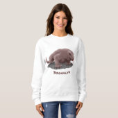 Sweatshirt Illustration du dragon de Komodo (Devant entier)