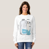 Sweatshirt Illustration du lait (Devant entier)