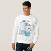 Sweatshirt Illustration du lait (Devant entier)