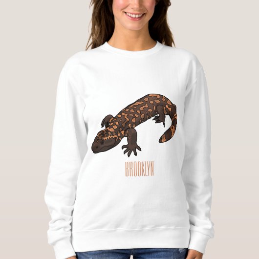 Sweatshirt Illustration du monstre Gila (Devant)