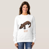 Sweatshirt Illustration du monstre Gila (Devant entier)
