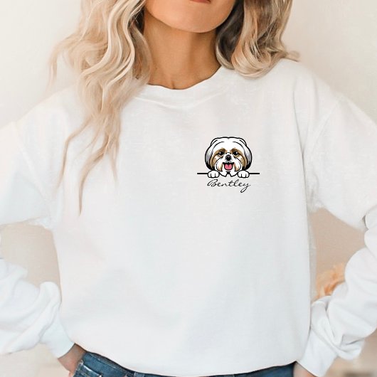 Sweatshirt Illustration du nom du chien de race