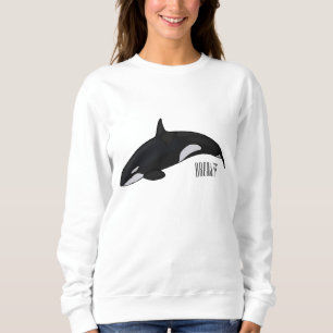 Sweatshirt Illustration d'une baleine tueuse