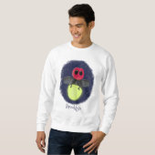 Sweatshirt Illustration d'une luciole à éclair mignon (Devant entier)