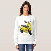 Sweatshirt Illustration d'une moto cyclable (Devant entier)