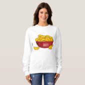 Sweatshirt Illustration d'une puce de pomme de terre (Devant entier)
