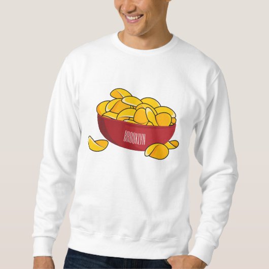 Sweatshirt Illustration d'une puce de pomme de terre (Devant)